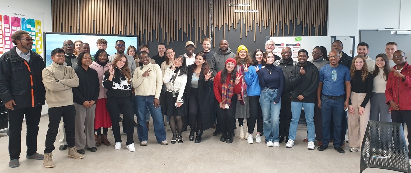 The delegation from Africa visiting HNU, Germany in 2024