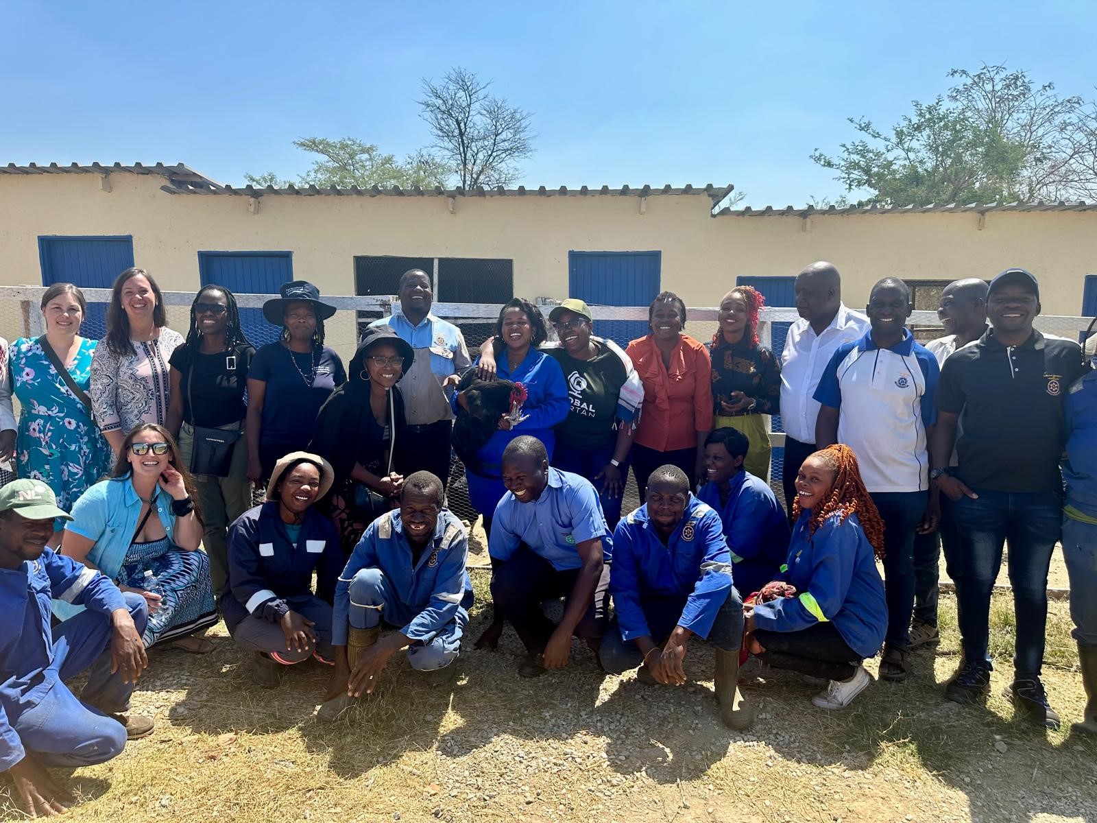 Zimbabwe Open University staff and collaborators during a project meeting
